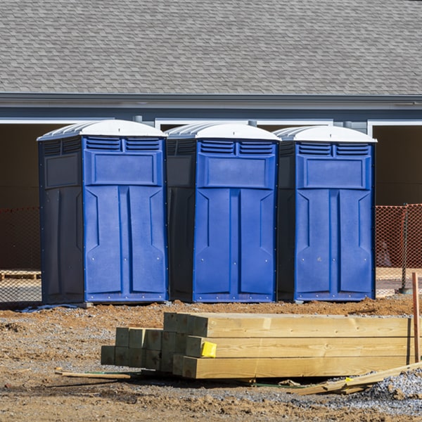 what is the expected delivery and pickup timeframe for the portable restrooms in Johnson City TN